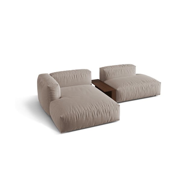 Béžová modulárna rohová pohovka (ľavý roh) Martina – Micadoni Home-image-3