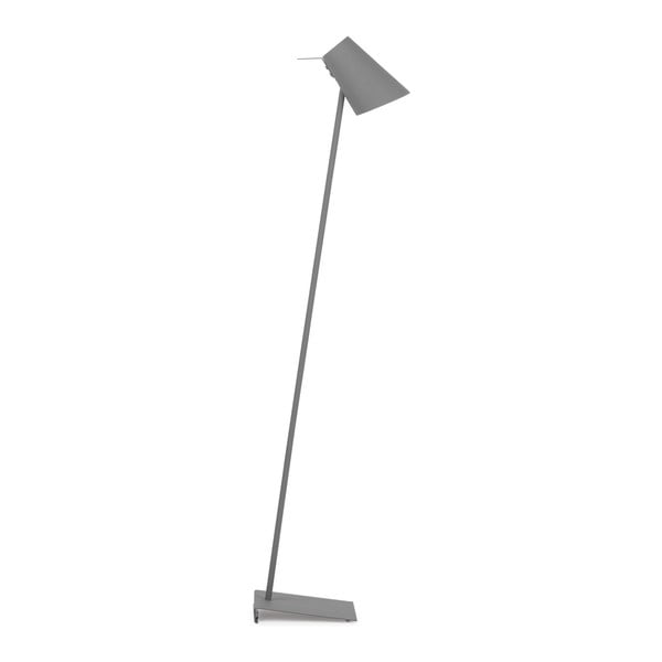 Sivá stojacia lampa s kovovým tienidlom (výška 140 cm) Cardiff – it&#39;s about RoMi