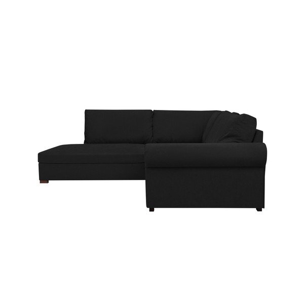 Čierna rohová pohovka Windsor & Co Sofas Hermes, ľavý roh-image-4