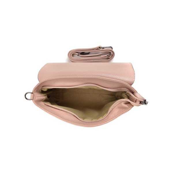 Ružová kožená kabelka Mangotti Bags Baso-image-1