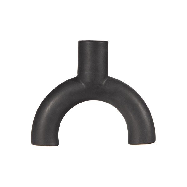 Čierny keramicky svietnik WOOOD Jake-image-1