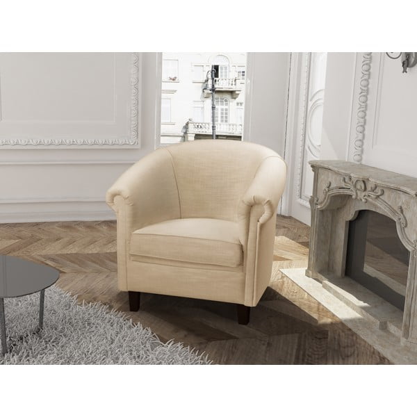 Krémové kreslo Rodier Coton-image-1