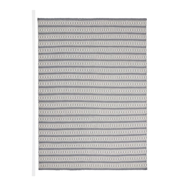 Sivo-modrý ručne tkaný koberec Linie Design Valmora, 200 × 300 cm