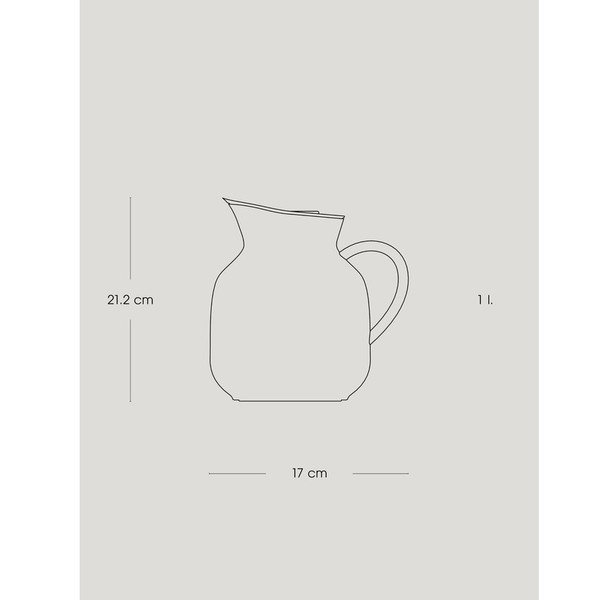 Čierna plastová termokanvica 1 l Amphora – Stelton-image-3