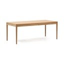 Rozkladací jedálenský stôl s prídavnou doskou v dekore duba 90x200 cm Lenon – Kave Home