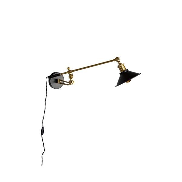 Nástenné svietidlo v čiernej a zlatej farbe Penelope – Dutchbone-image-2