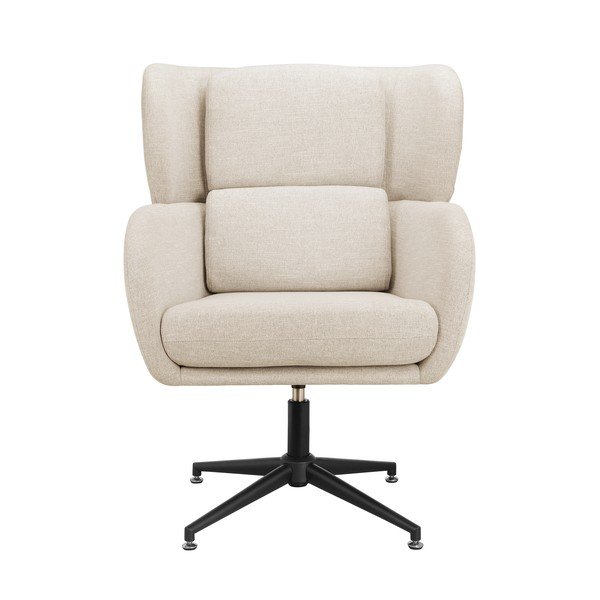 Biele zamatové kreslo ušiak Vanessa – Støraa-image-3