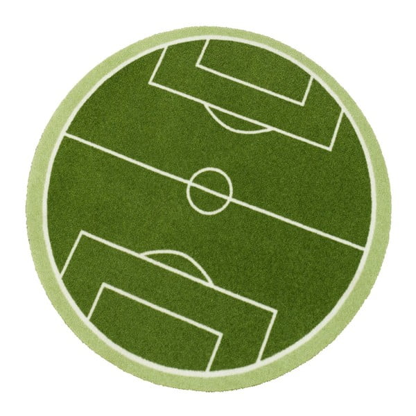 Detský zelený koberec Zala Living Football Field, ⌀ 100 cm