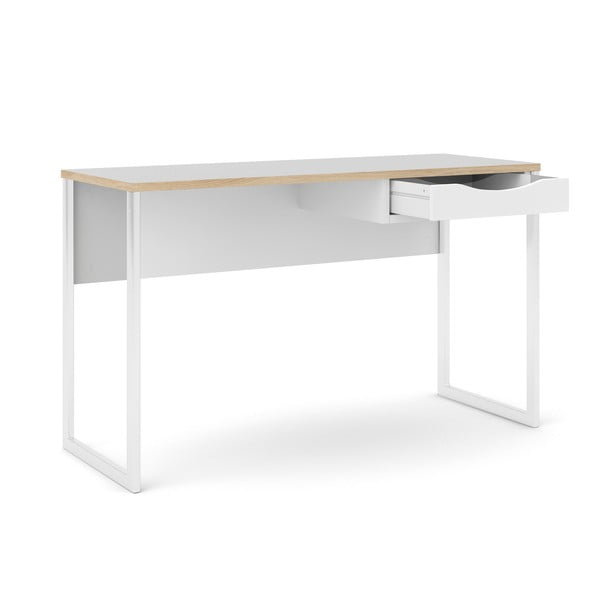 Biely pracovný stôl Tvilum Function Plus, 130 x 48 cm-image-2