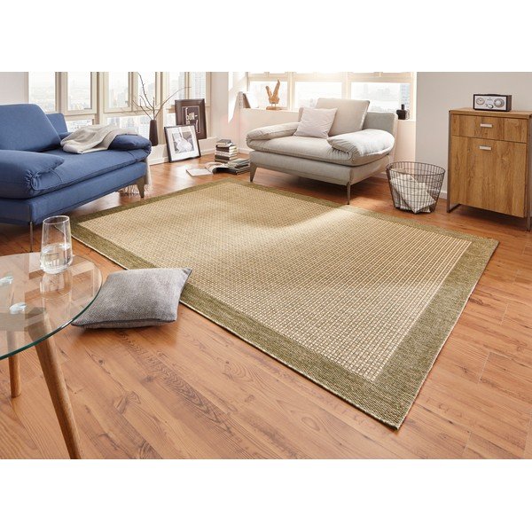 Zelený/v prírodnej farbe koberec 150x80 cm Simple - Hanse Home-image-1