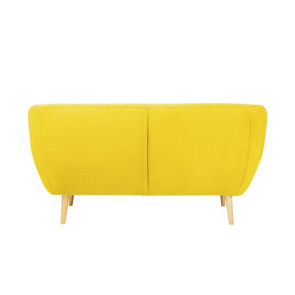 Žltá zamatová pohovka Mazzini Sofas Sardaigne, 158 cm-image-4
