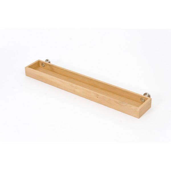 Nástenná kúpeľňová polica z dubového dreva Wireworks Yoku-image-2