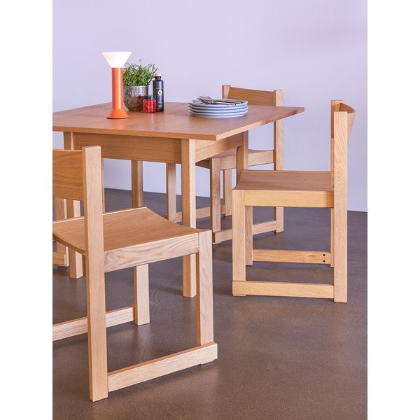 Stohovateľná jedálenská stolička v dekore duba v prírodnej farbe Forma – Hübsch-image-2