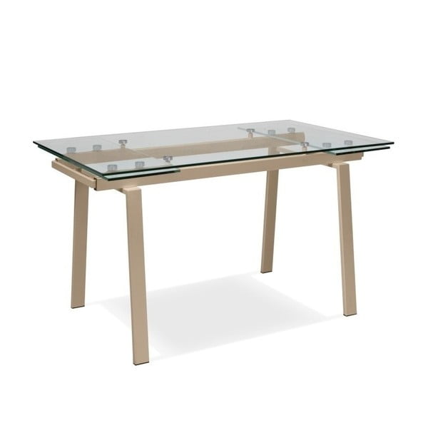Rozkladací jedálenský stôl s hnedou podnožou Design Twist Jersey