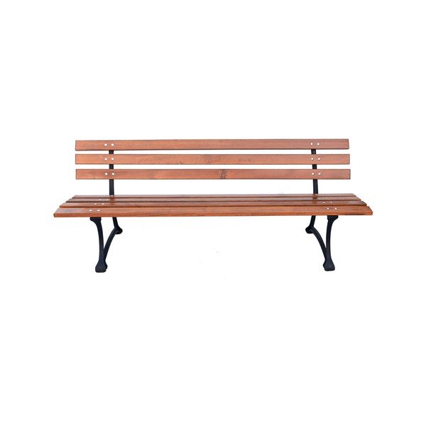 Drevená záhradná lavica v prírodnej farbe – Rojaplast-image-3