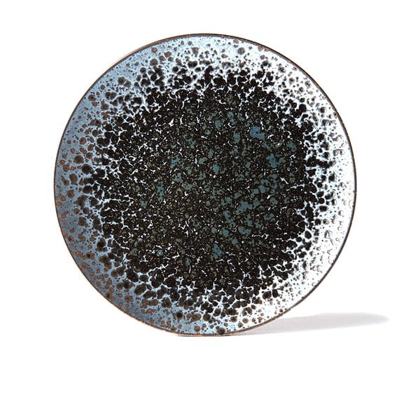 Čierno-sivý keramický tanier Mij Pearl, ø 29 cm