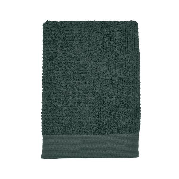Tmavozelená osuška Zone Classic, 70 x 140 cm