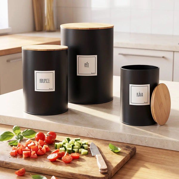 Kovová dóza na potraviny Black – Orion-image-1