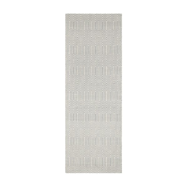 Svetlosivý vlnený koberec behúň 66x200 cm Sloan – Asiatic Carpets