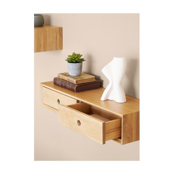 Polica z dubového dreva v svetlo prírodnej farbe 80 cm Luzern – House Nordic-image-1