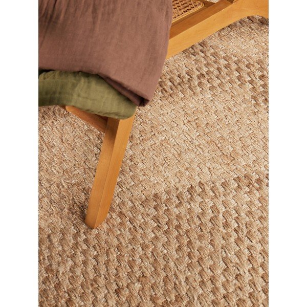 Obojstranný/ručne tkaný jutový koberec v prírodnej farbe 120x170 cm Fjord – Hanse Home-image-4