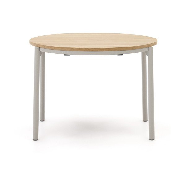 Okrúhly rozkladací jedálenský stôl s doskou v dubovom dekore v prírodnej farbe ø 90 cm Montuiri – Kave Home