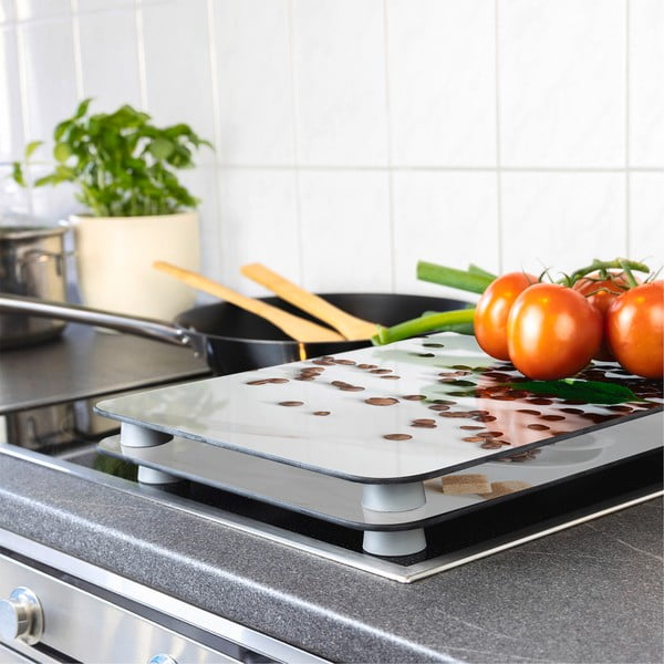 Kryty na sporák z tvrdeného skla v súprave 2 ks 52x30 cm Café Aromatica – Maximex-image-1