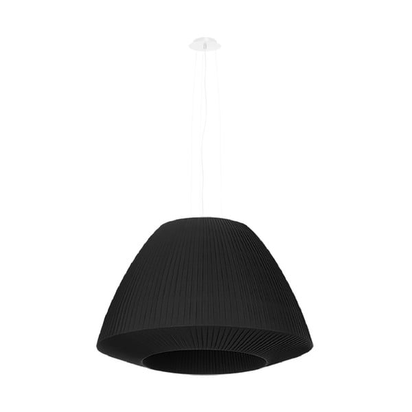 Čierne závesné svietidlo so skleneným tienidlom ø 60 cm Soprano - Nice Lamps
