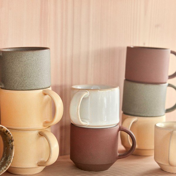 Hrnčeky v súprave 2 ks terakota v terakotovej farbe Yuka – OYOY Living Design-image-1