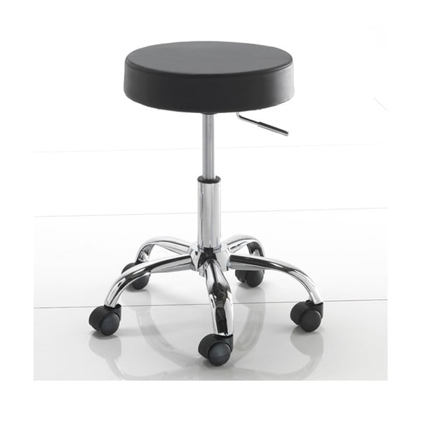 Čierna stolička na koliečkach Tomasucci Tizio-image-1