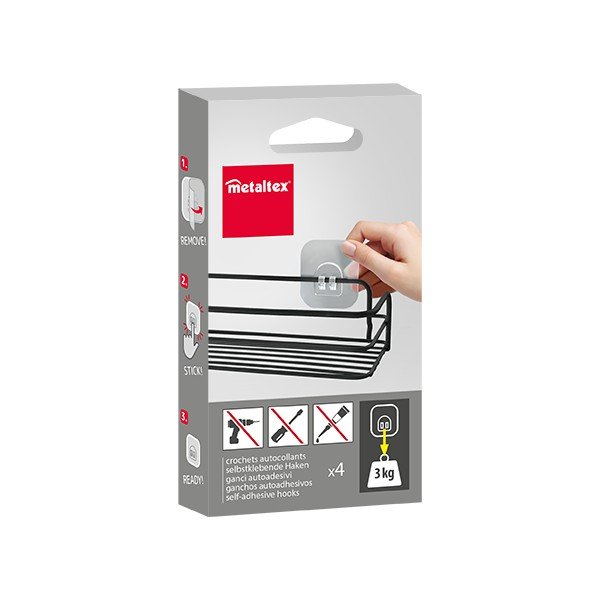 Plastové háčiky v súprave 4 ks – Metaltex-image-3