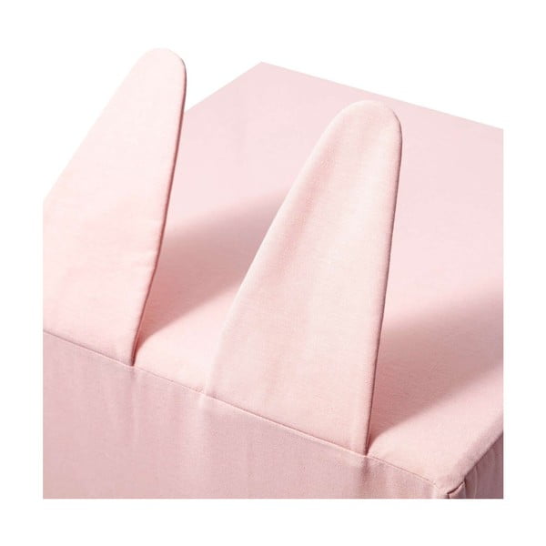 Ružový detský puf Rainbow Rabbit - Yellow Tipi-image-2