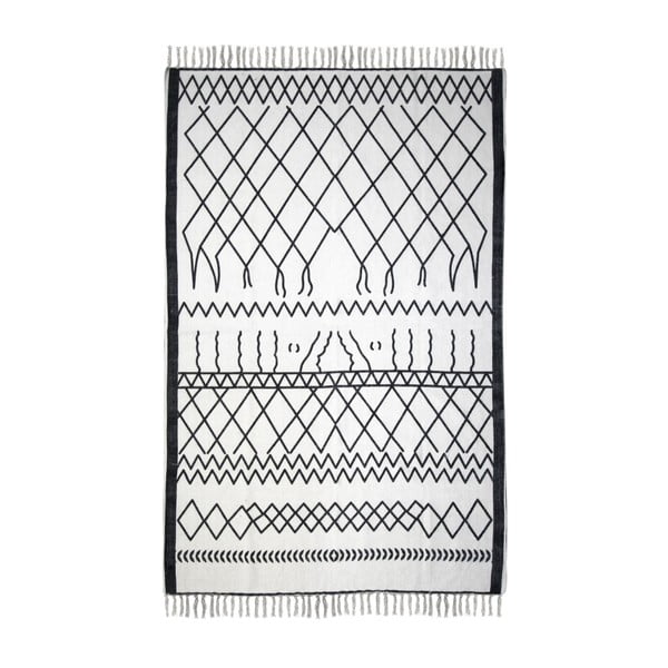 Čierno-biely bavlnený koberec HSM collection Colorful Living Garrio, 70 × 120 cm