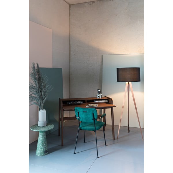 Hnedý písací stôl s výsuvnou doskou Zuiver Barbier-image-1