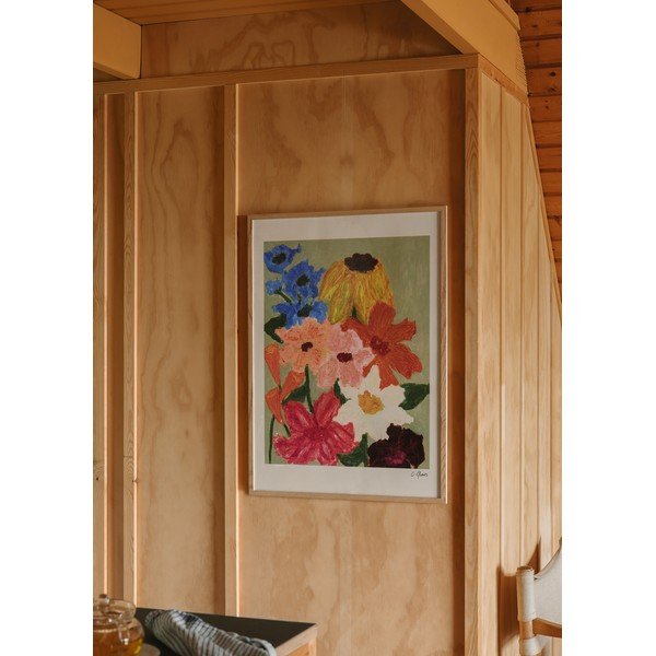 Plagát 50x70 cm Flowers on Sage Green – Carla Llanos – The Poster Club-image-1