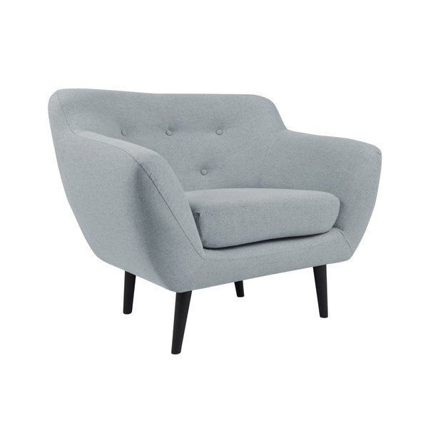Svetlomodré kreslo s hnedými nohami Mazzini Sofas Piemont-image-3