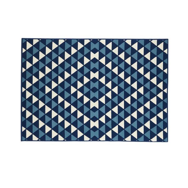 Vysokoodolný koberec Floorita Triangles, 133 × 190 cm-image-1
