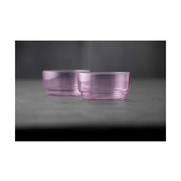 Ružové sklenené misky v súprave 2 ks 500 ml Torino – Lyngby Glas-image-2