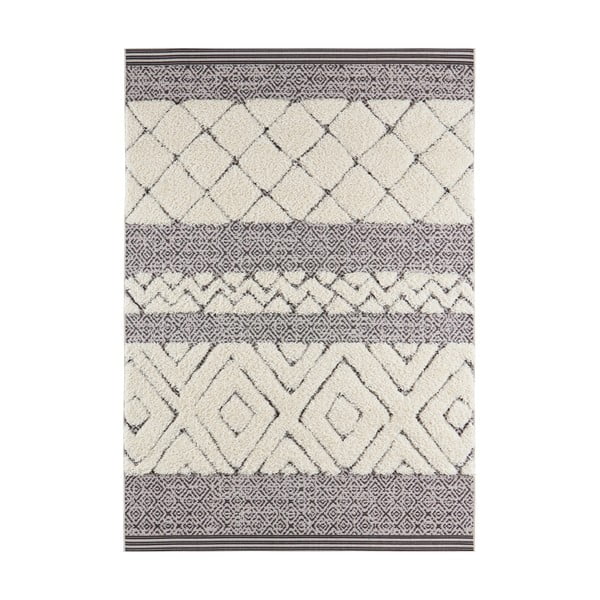Krémovočierny koberec Mint Rugs Todra, 120 x 170 cm