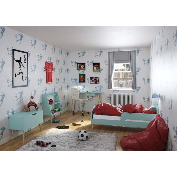 Tyrkysovomodrá detská knižnica 81x80 cm Gaia - Tvilum-image-1