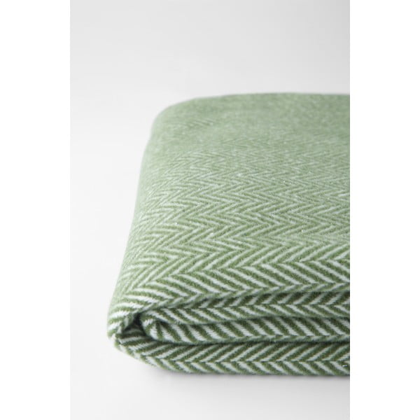 Zelený pléd s podielom bavlny Euromant Skyline, 140 x 180 cm-image-1