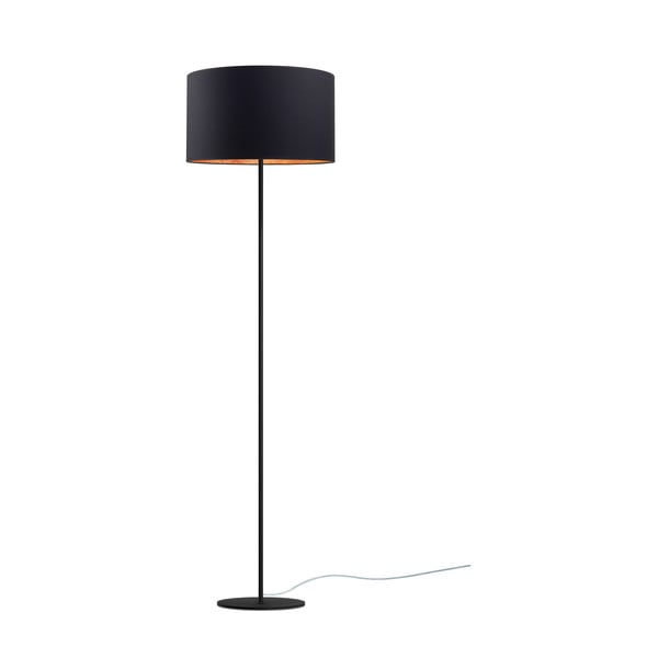 Čierno-medená stojacia lampa Sotto Luce Mika, ⌀ 40 cm