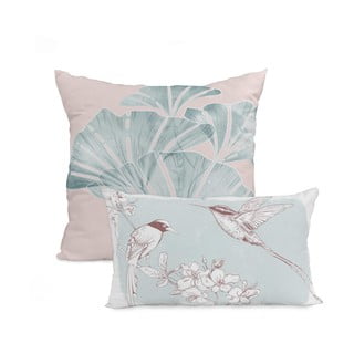 Súprava 2 bavlnených obliečok na vankúš Happy Friday Basic Chinoiserie Rose