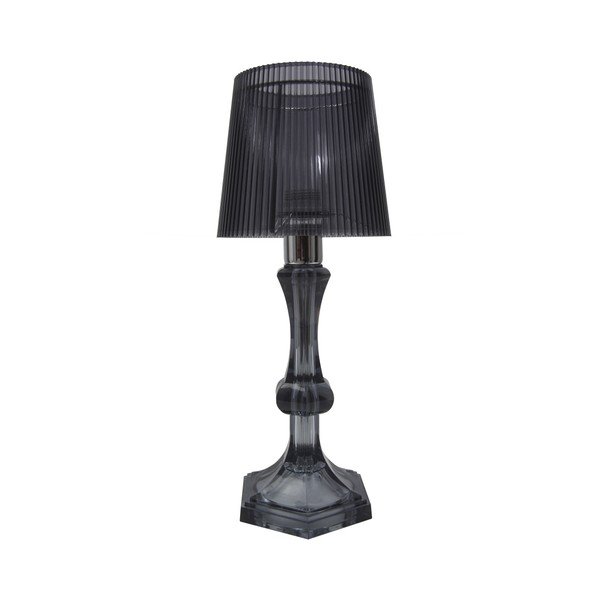 Čierna stolová lampa Mauro Ferretti GRigio, 15 × 35 cm