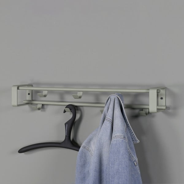 Sivozelený kovový nástenný vešiak 60 cm Rex – Spinder Design-image-1