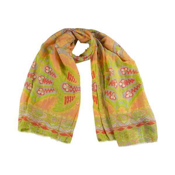 Šatka s prímesou hodvábu Shirin Sehan Gina Coral