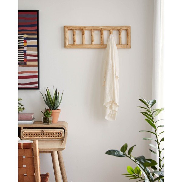 Nástenný vešiak z tíkového dreva Kave Home Athina-image-3