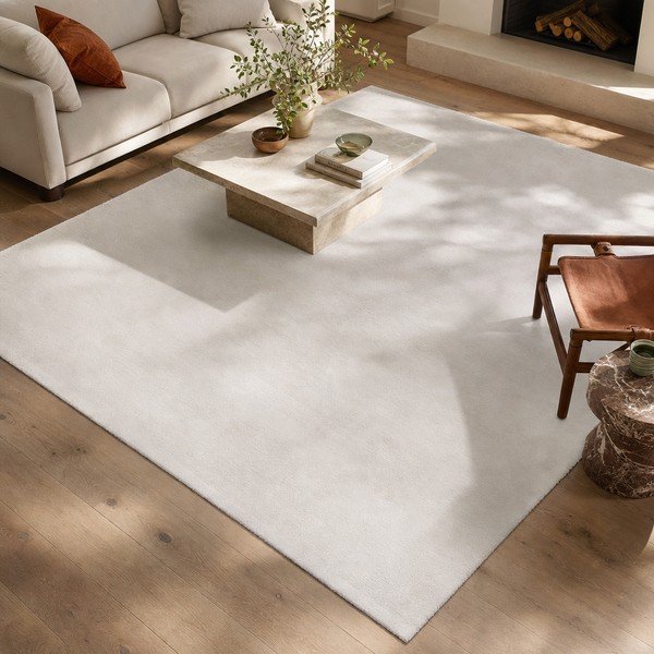Biely koberec Universal Fox Liso, 80 x 150 cm-image-4