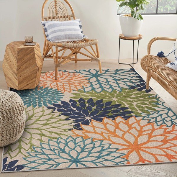 Prateľný koberec s prímesou bavlny 100x150 cm Geo Flowers – Conceptum Hypnose-image-1