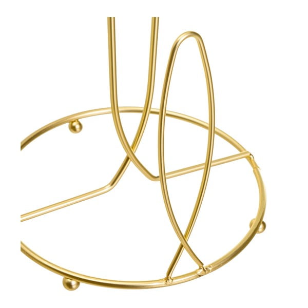 Kovový stojan na papierové utierky v zlatej farbe ø 16 cm – Casa Selección-image-2